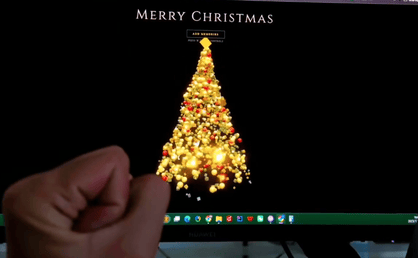用Gemini3.0打造手势交互粒子圣诞树,圣诞氛围感直接拉满